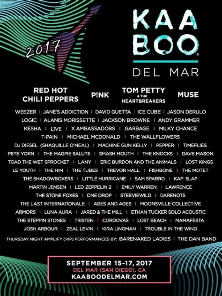 2017 KAABOO Del Mar &ndash; Day 3, San Diego, USA &ndash; 17 Sep 2017