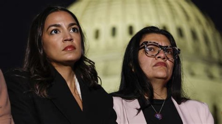 AOC With Rashida Tlaib At Press Conference In Washington