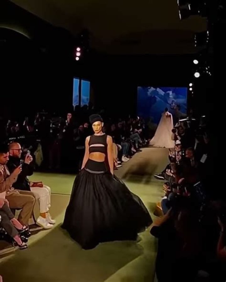 Bella Hadid Walking For Brandon Maxwell