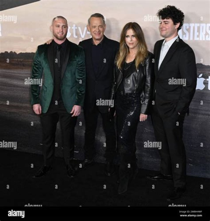 Chet Hanks, Tom Hanks, Rita Wilson, Truman Hanks 'Masters of the Air' World Premiere, Los Angeles, California, USA - 10 Jan 2024