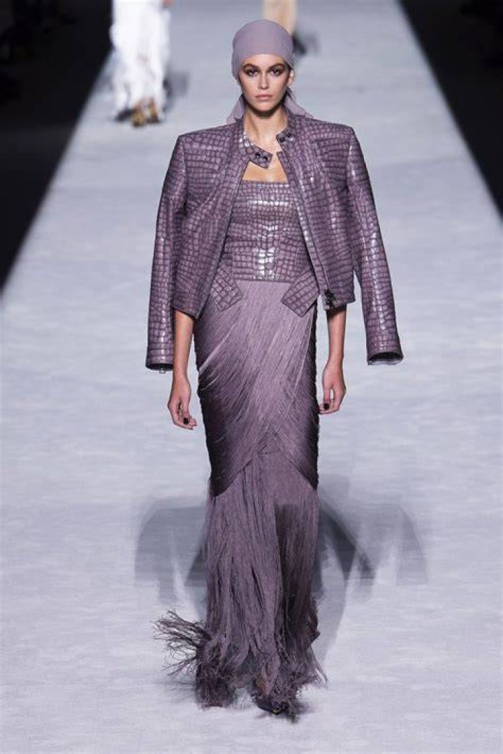 Kaia Gerber On Tom Ford Runway