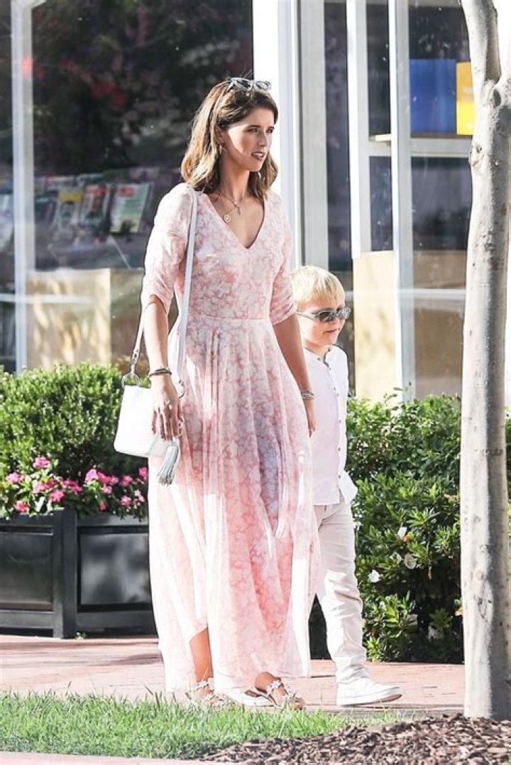 Katherine Schwarzenegger takes her stepson Jack out to buy pastries
