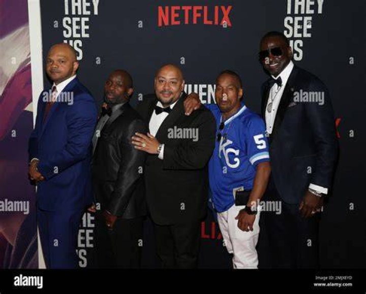 Kevin Richardson, Anthony McCray, Raymond Santana, Korey Wise, Yuseef Salaam. Central Park 5 Kevin Richardson left, Anthony McCray, Raymond Santana, Korey Wise and Yuseef Salaam attend the world premiere of "When They See Us" at the Apollo Theater, in New York World Premiere of "When They See Us", New York, USA - 20 May 2019