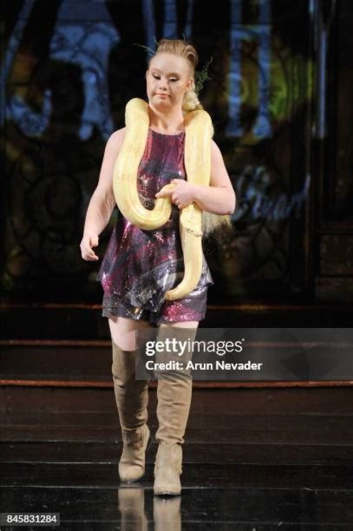Madeline Stuart At New York Fashion Week