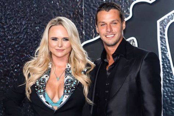Miranda Lambert, right, and Brendan McLoughlin arrive at the 55th annual CMA Awards, at the Bridgestone Arena in Nashville, Tenn 55th Annual Country Music Awards - Arrivals, Nashville, United States - 10 Nov 2021