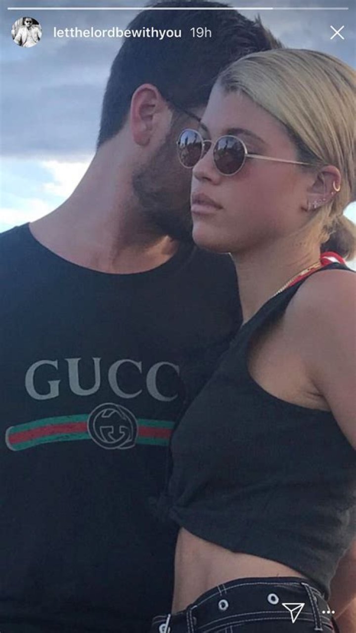 Scott Disick cuddles Sofia Richie on her 21st birthday