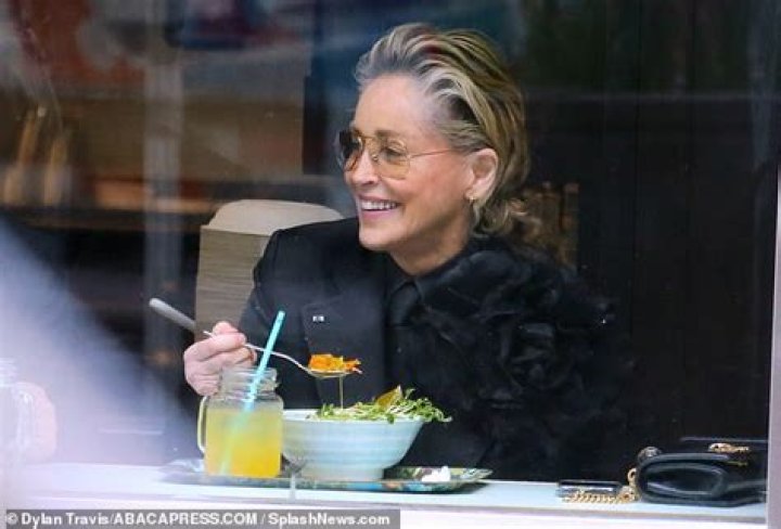 Sharon Stone Grabs Lunch In Beverly Hills