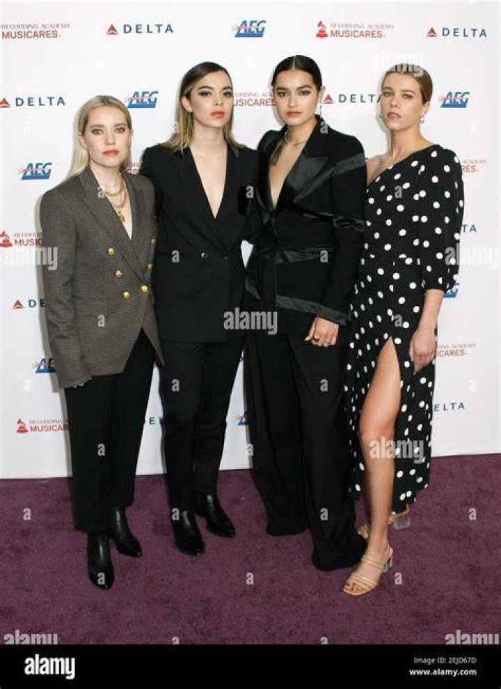 The Aces - Katie Henderson, McKenna Petty, Alisa Ramirez, and Cristal Ramirez MusiCares Person of the Year Gala, Arrivals, Convention Center, Los Angeles, USA - 24 Jan 2020