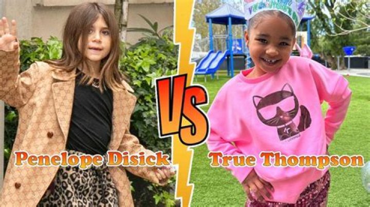 True Thompson & Penelope Disick With Khloe