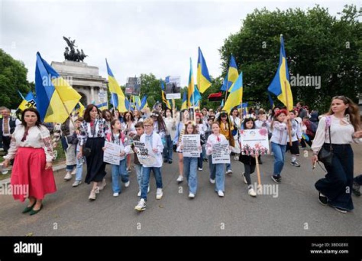 Ukrainians In London Protest